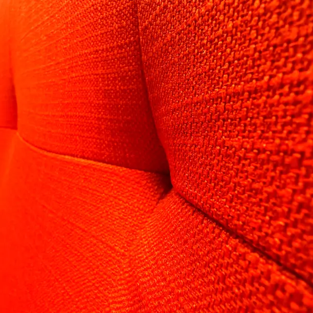 Closeup of a couch cushion