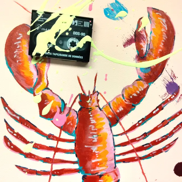 Painting of a lobster