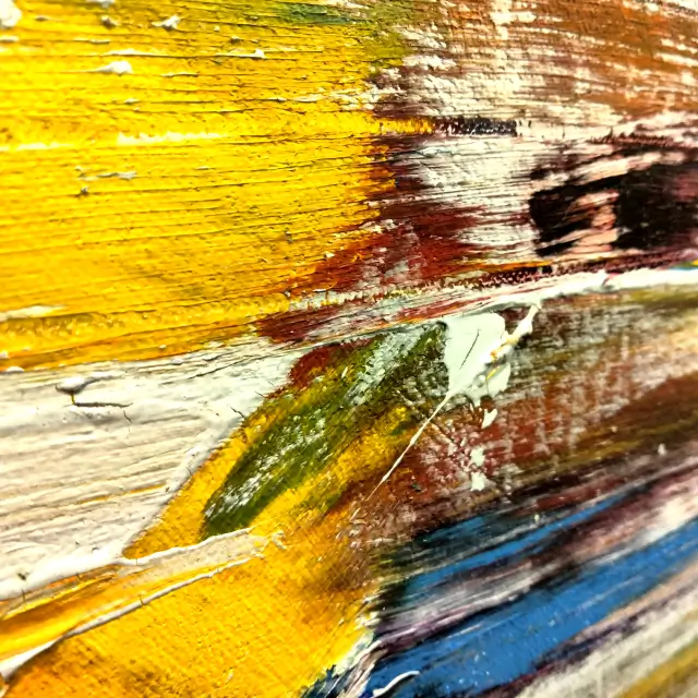 Closeup of a painting